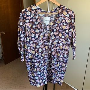 Madewell Floral Short Robe Jacket